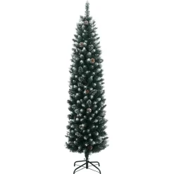 vidaXL Kunstkerstboom smal met 150 LED's 120 cm