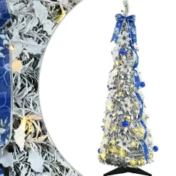 vidaXL Kunstkerstboom Wit 120 cm PVC