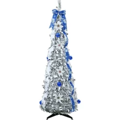 vidaXL Kunstkerstboom Wit 120 cm PVC