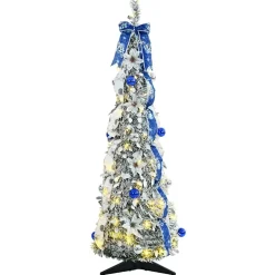 vidaXL Kunstkerstboom Wit 120 cm PVC