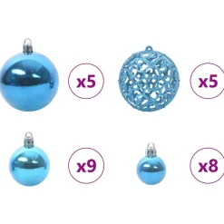vidaXL Kunstmatige Inklapbare Kerstboom 150 LED's Groen en Wit 120 cm