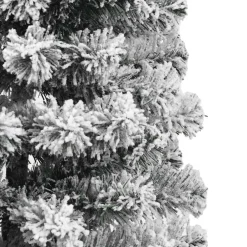 vidaXL Kunstmatige Inklapbare Kerstboom 150 LED's Groen en Wit 120 cm