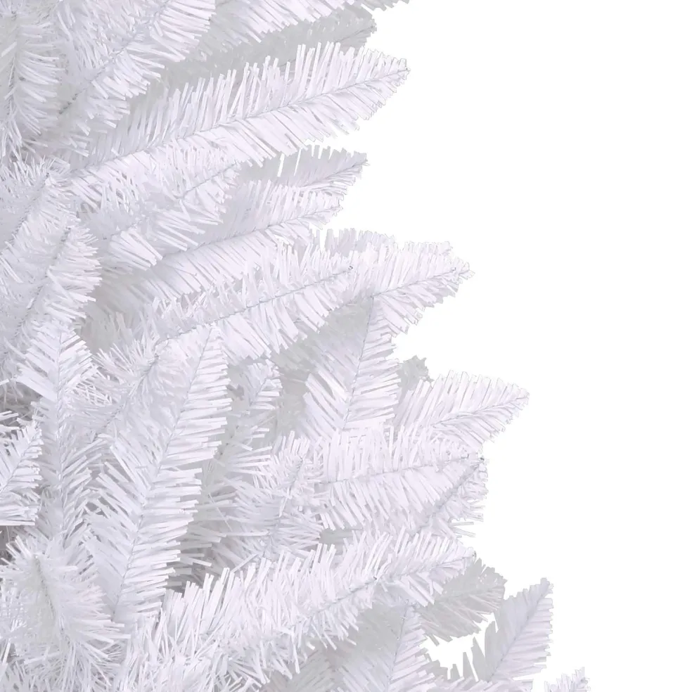 vidaXL Kunstmatige Inklapbare Kerstboom Wit 180 cm PVC en staal