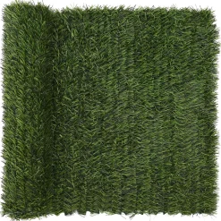 vidaXL Kunstmatige omheining Lichtgroen 1 x 3 m PVC en staal