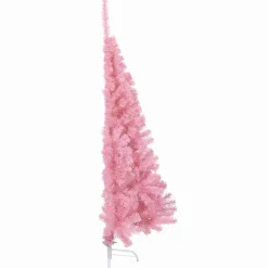 vidaXL Kunstmatig Voorverlicht Kerstboom met 150 LED Roze 120 cm PVC
