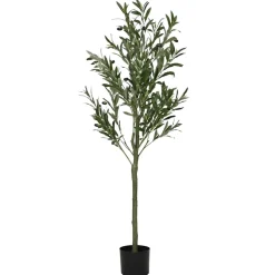 vidaXL Kunstolijfboom 450 blaadjes 120 cm groen