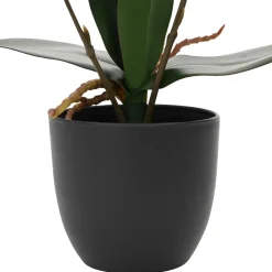 vidaXL Kunstorchidee Plant Rood 36 x 10 x 30 cm Stof, PE en PEVA