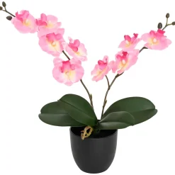 vidaXL Kunstorchidee Plant Roze 36 x 10 x 30 cm Stof, PE en PEVA