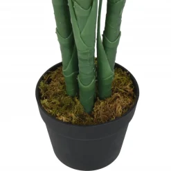 vidaXL Kunstpalmboom 18 bladeren 80 cm groen