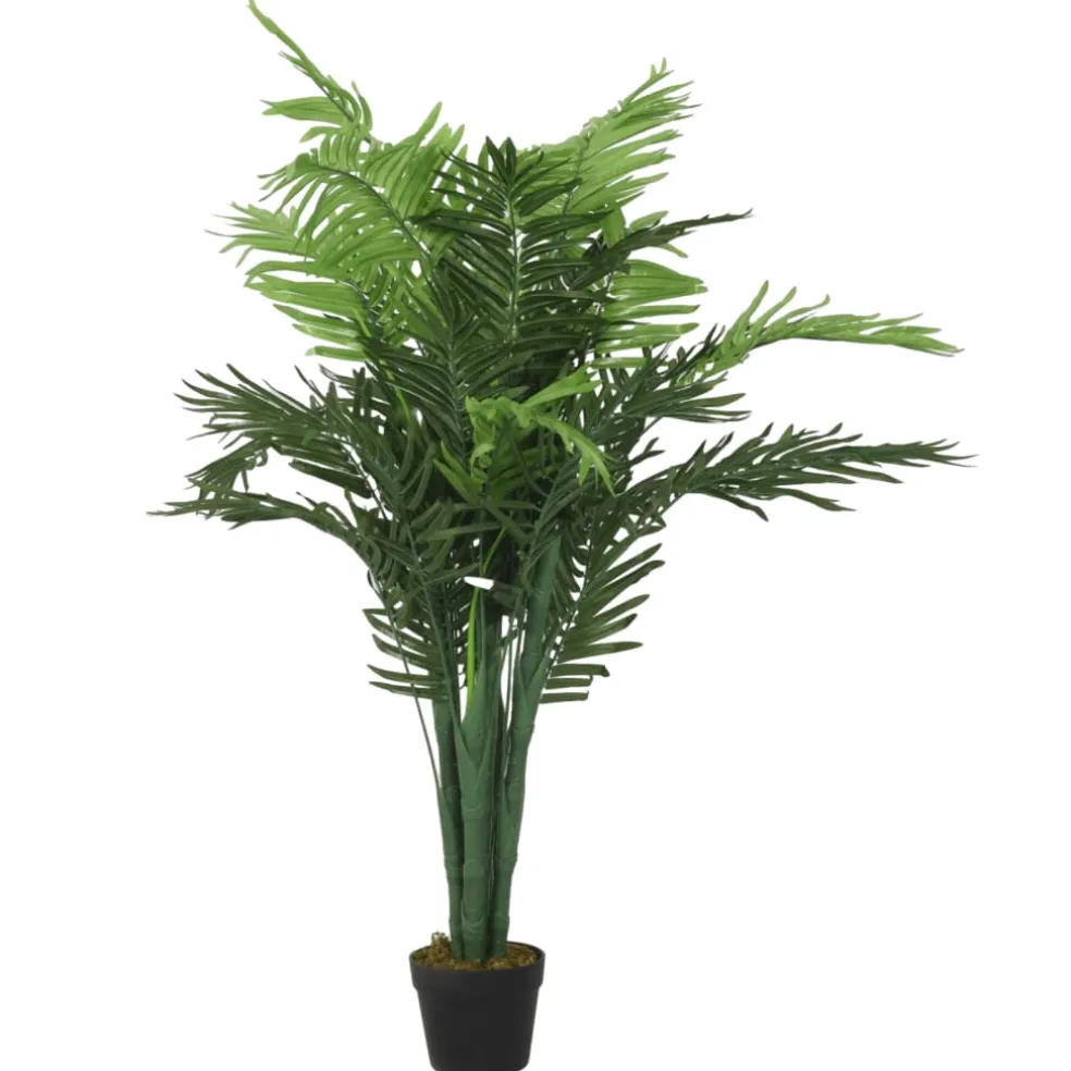 vidaXL Kunstpalmboom 18 bladeren 80 cm groen