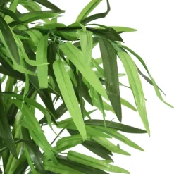 vidaXL Kunstplant bamboe 240 bladeren 80 cm groen