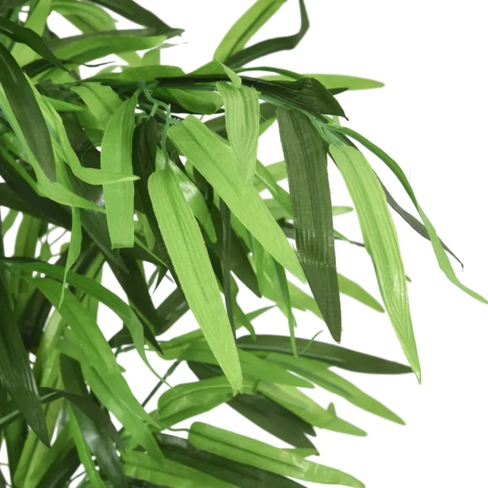 vidaXL Kunstplant bamboe 240 bladeren 80 cm groen