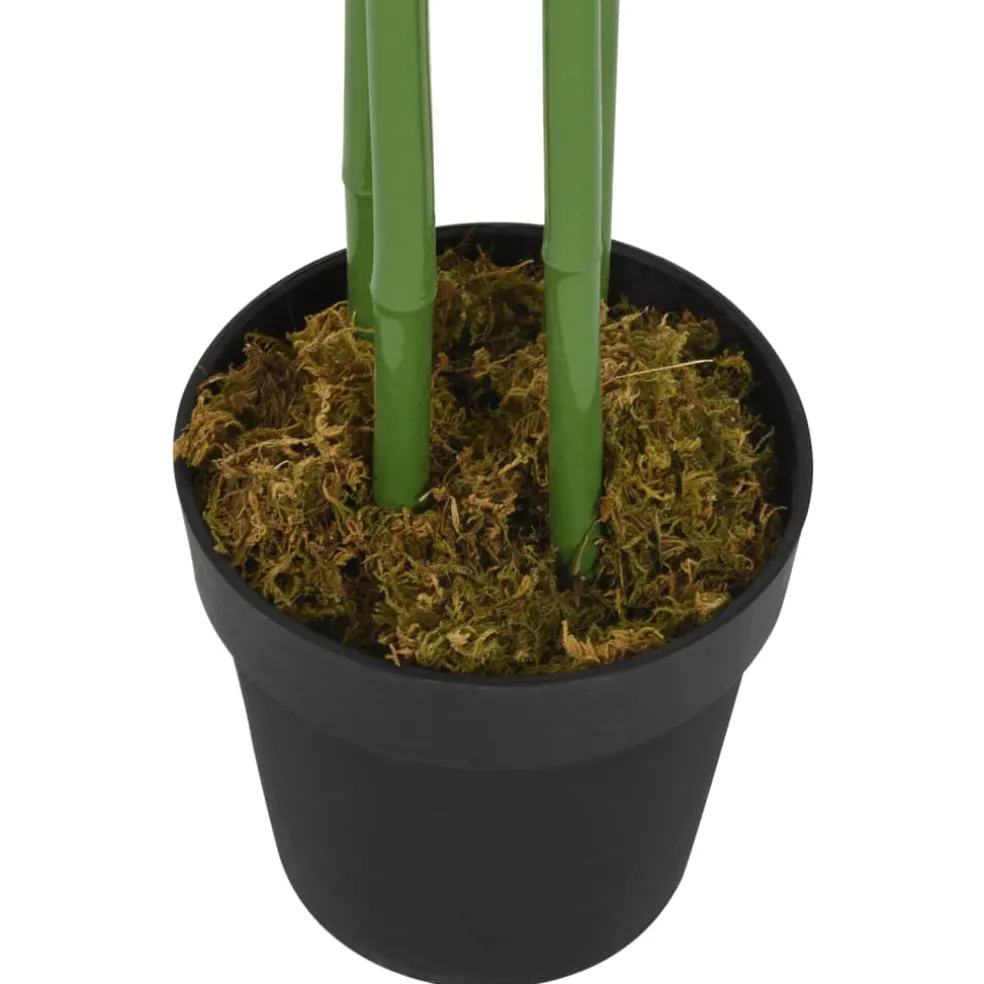 vidaXL Kunstplant bamboe 240 bladeren 80 cm groen