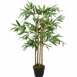 vidaXL Kunstplant bamboe Twiggy met pot 90 cm