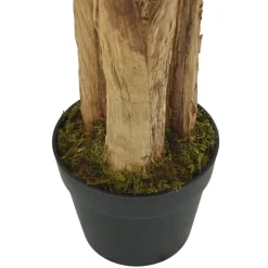 vidaXL Kunstplant bananenboom 9 bladeren 120 cm groen
