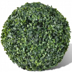 vidaXL Kunstplanten buxusbol 2 st 27 cm