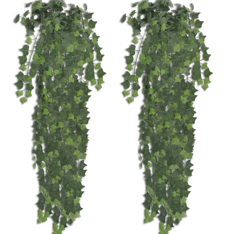 vidaXL Kunstplanten 2 st klimop 90 cm groen