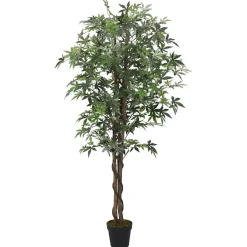 vidaXL Kunstplant esdoornboom 224 bladeren 80 cm groen
