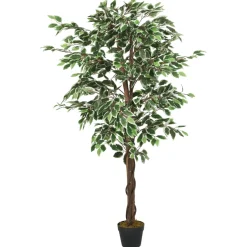 vidaXL Kunstplant ficus 378 bladeren 80 cm groen
