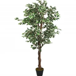 vidaXL Kunstplant ficus 378 bladeren 80 cm groen