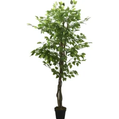 vidaXL Kunstplant ficus 378 bladeren 80 cm groen