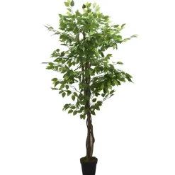 vidaXL Kunstplant ficus 378 bladeren 80 cm groen