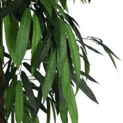 vidaXL Kunstplant mangoboom 300 bladeren 80 cm groen