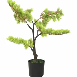 vidaXL Kunstplant met pot cipres bonsai 60 cm groen