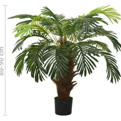 vidaXL Kunstplant met pot cycaspalm 90 cm groen