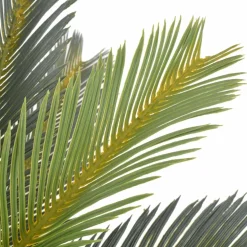 vidaXL Kunstplant met pot cycaspalm 90 cm groen