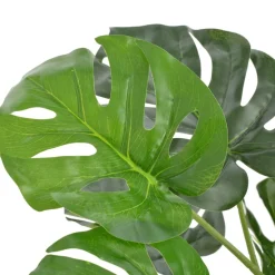 vidaXL Kunstplant met pot monstera 100 cm groen