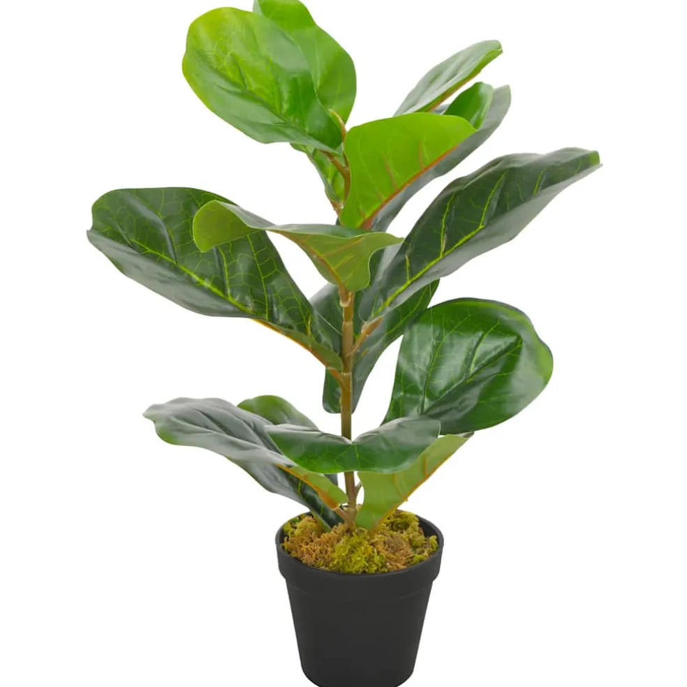 vidaXL Kunstplant met pot vioolbladplant 45 cm groen
