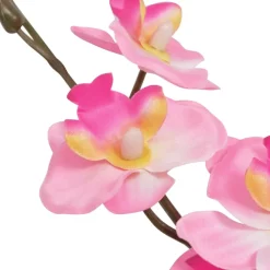 vidaXL Kunstplant orchidee met pot 30 cm roze