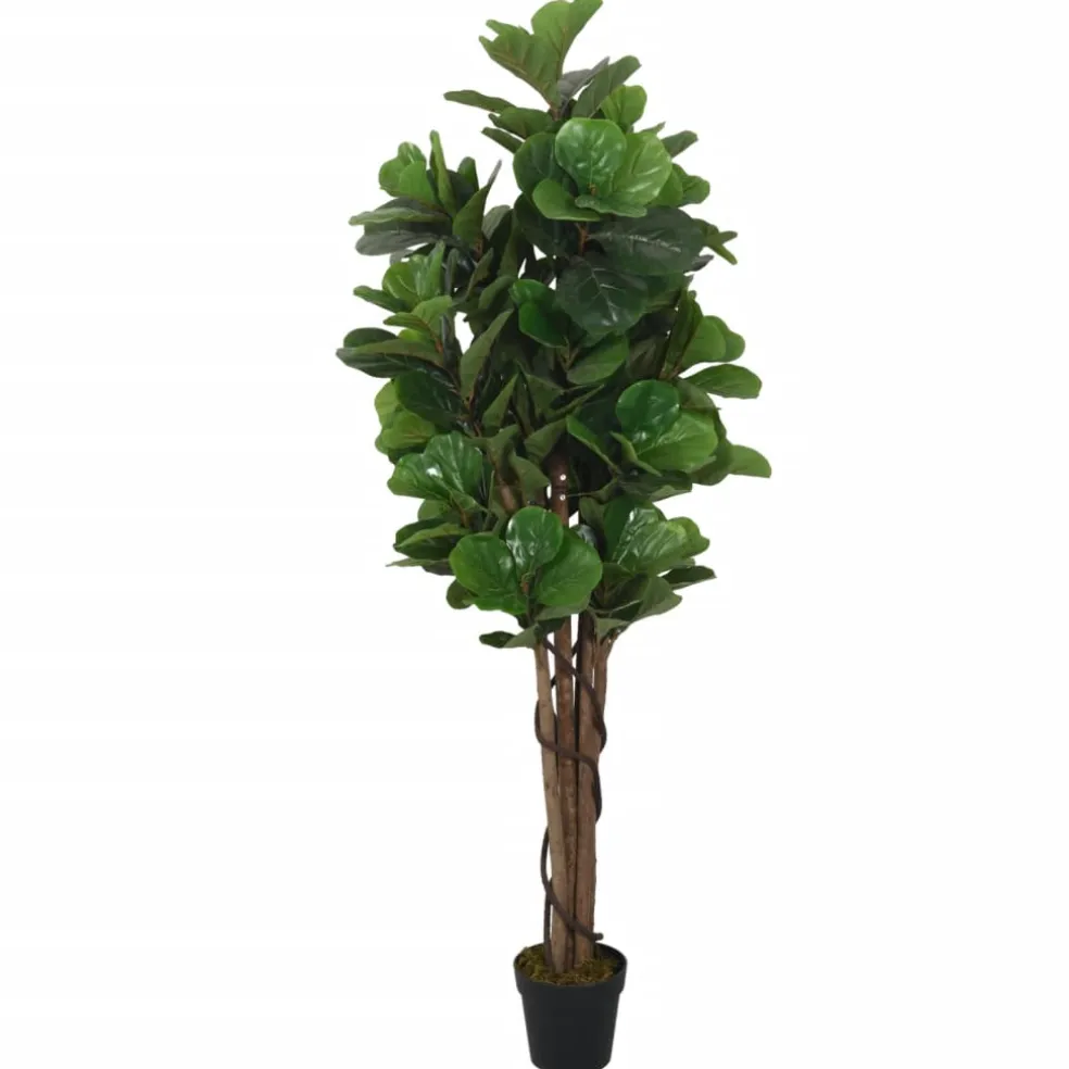 vidaXL Kunstvijgenboom 96 bladeren 80 cm groen
