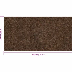 vidaXL Kurk rol Bruin 200 x 100 cm Kurk en Rubber