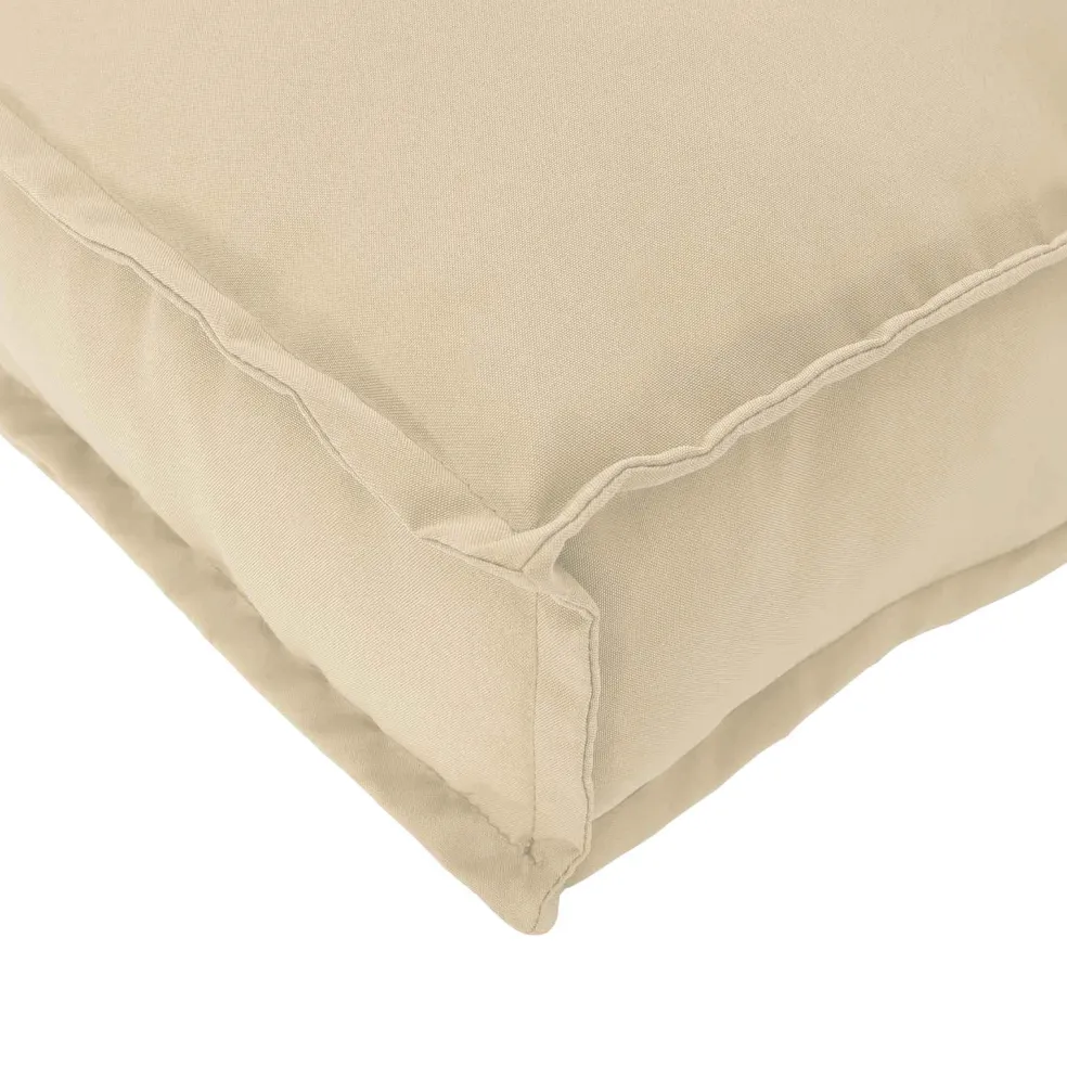 vidaXL Kussen Beige 60 x 40 x 12 cm Oxford Stof