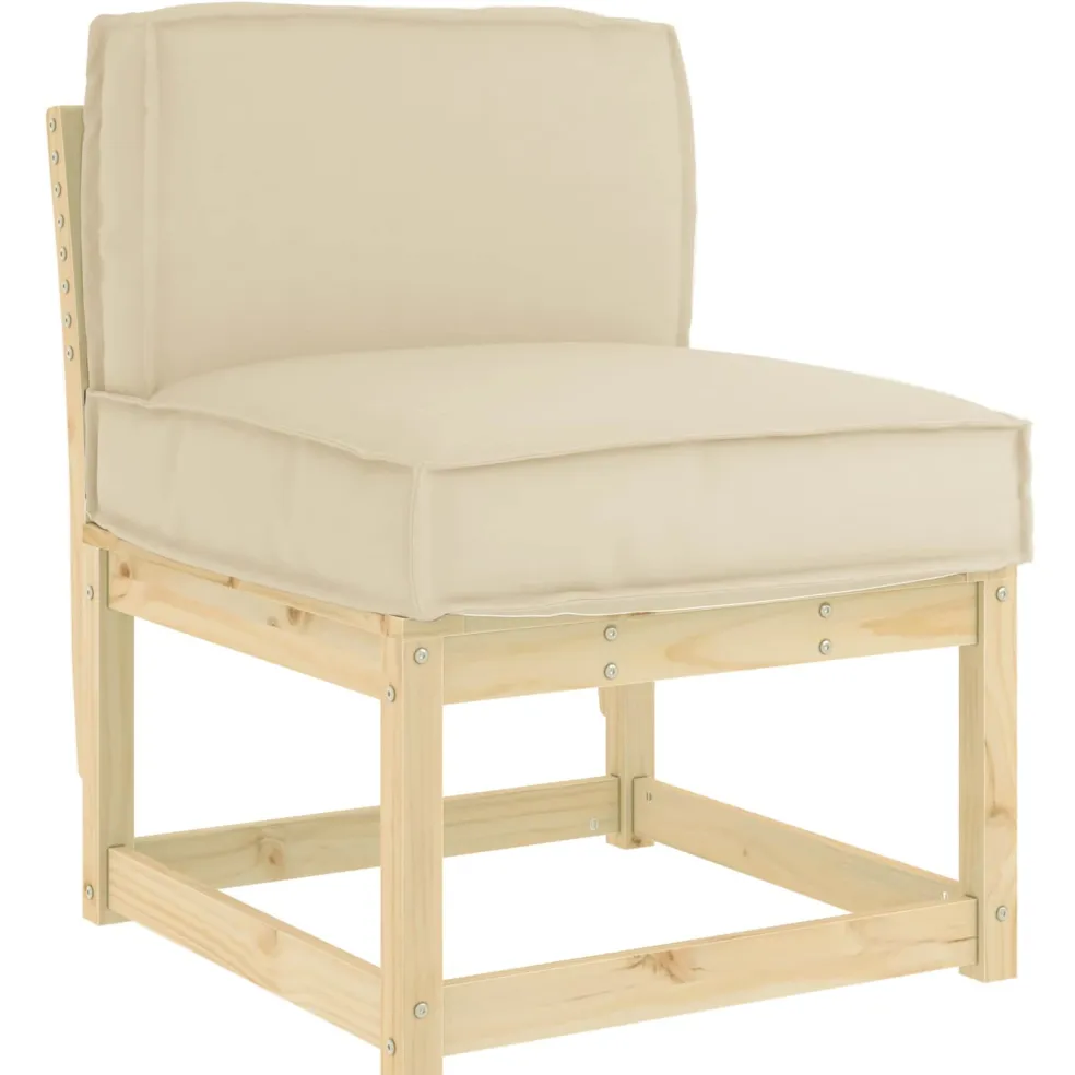vidaXL Kussen Beige 60 x 40 x 12 cm Oxford Stof
