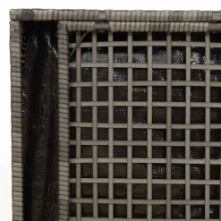 vidaXL Kussenbox met opslag Grijs 50 x 50 x 50 cm poly rattan