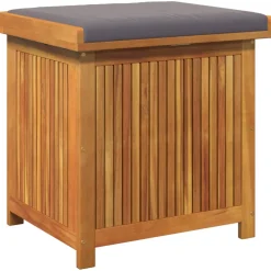 vidaXL Kussenbox voor buiten 60x50x61 cm massief acaciahout