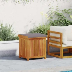 vidaXL Kussenbox voor buiten 60x50x61 cm massief acaciahout