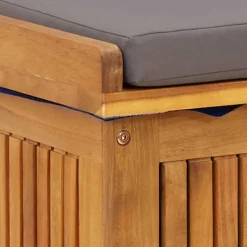 vidaXL Kussenbox voor buiten 60x50x61 cm massief acaciahout