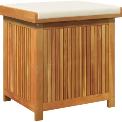 vidaXL Kussenbox voor buiten 60x50x61 cm massief acaciahout