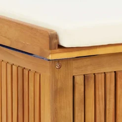 vidaXL Kussenbox voor buiten 60x50x61 cm massief acaciahout