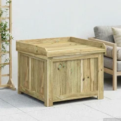 vidaXL Kussenbox voor buiten Geïmpregneerd grenenhout 58,5 x 60 x 47 cm