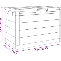 vidaXL Kussenbox 77,5x44,5x53 cm polypropeen bruin
