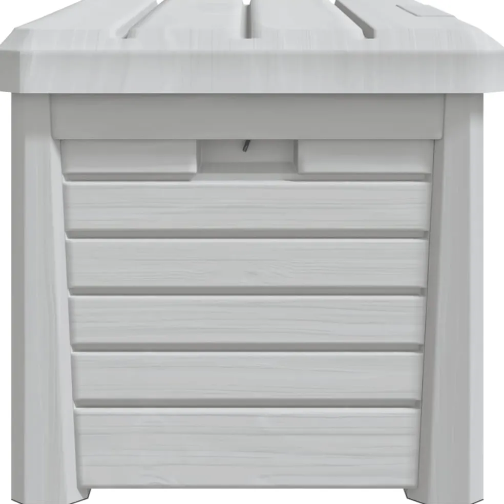 vidaXL Kussenbox 73x50,5x46,5 cm polypropeen grijs