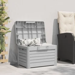 vidaXL Kussenbox 73x50,5x46,5 cm polypropeen grijs