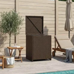 vidaXL Kussenbox 55 x 55 x 69 cm staal