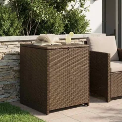 vidaXL Kussenbox 55 x 55 x 69 cm staal