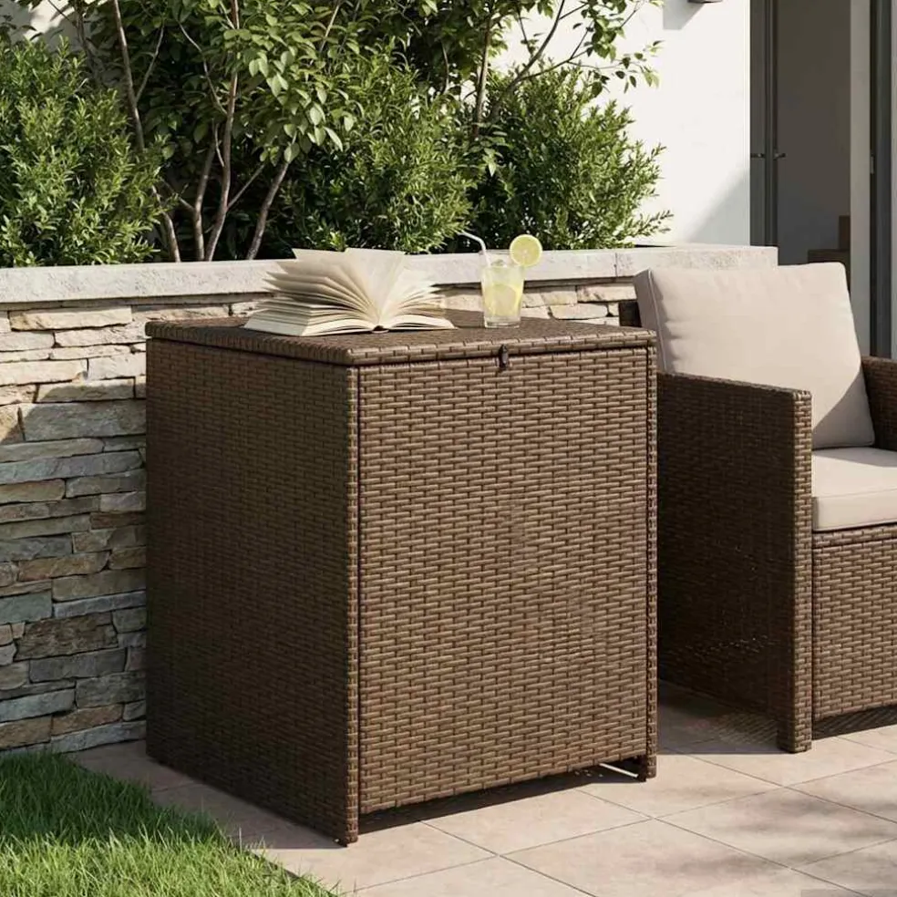 vidaXL Kussenbox 55 x 55 x 69 cm staal